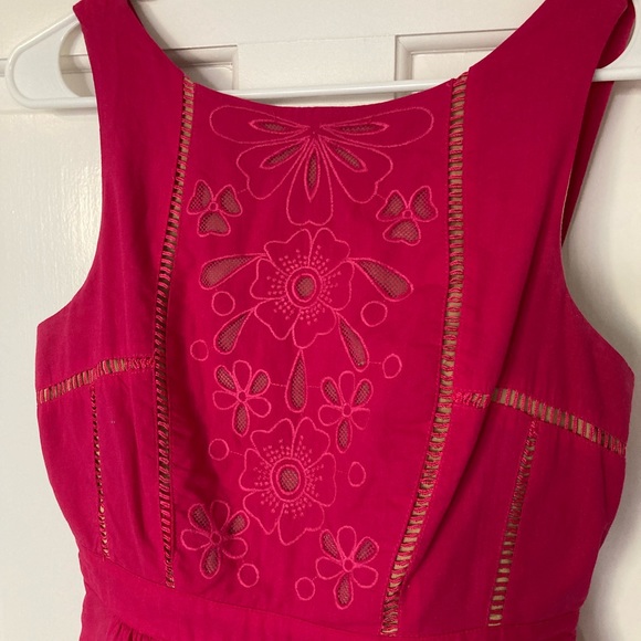 Bright Pink Cocktail Dress - Size 2 - Perfect for Summer - Picture 3 of 6